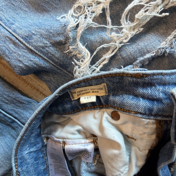 Madewell Perfect Vintage Straight Jeans | 28T | High Rise | Light Wash | - Picture 6 of 7